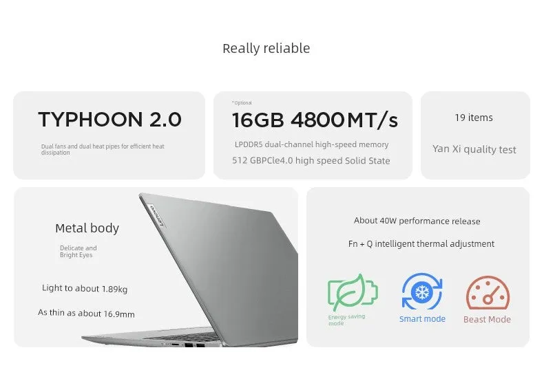 Lenovo Xiaoxin 16 Business Office Portable Ultra-Light Tablet