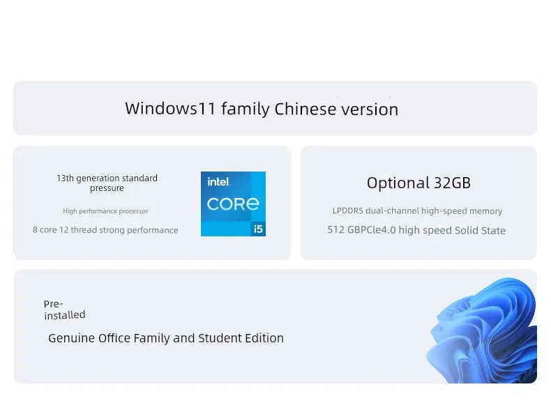Lenovo Xiaoxin 16 Business Office Portable Ultra-Light Tablet