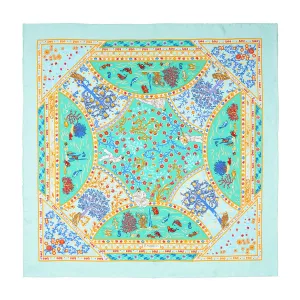 LIGHT GREEN SILK SCARF 90
