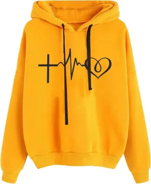 Light Weight Sweatshirts for Women 2024 Hoodies Graphic Pullover Tunic Tops Long Sleeve Loose Fit Casual Blouses