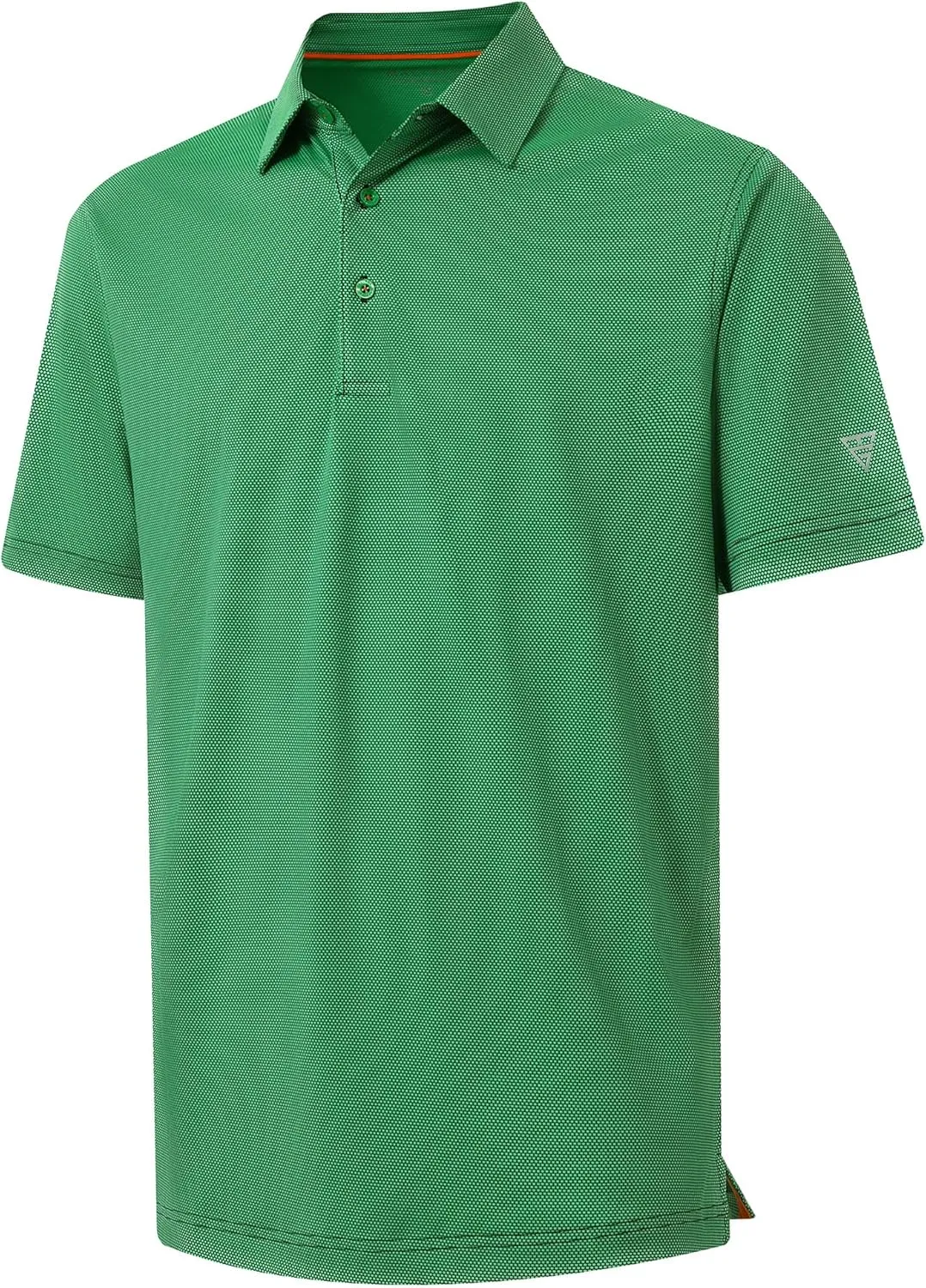 M MAELREG Golf Shirts for Men Dry fit Sports Jacquard Lightweight Performance Texture Short Sleeve Collared Polo Shirts