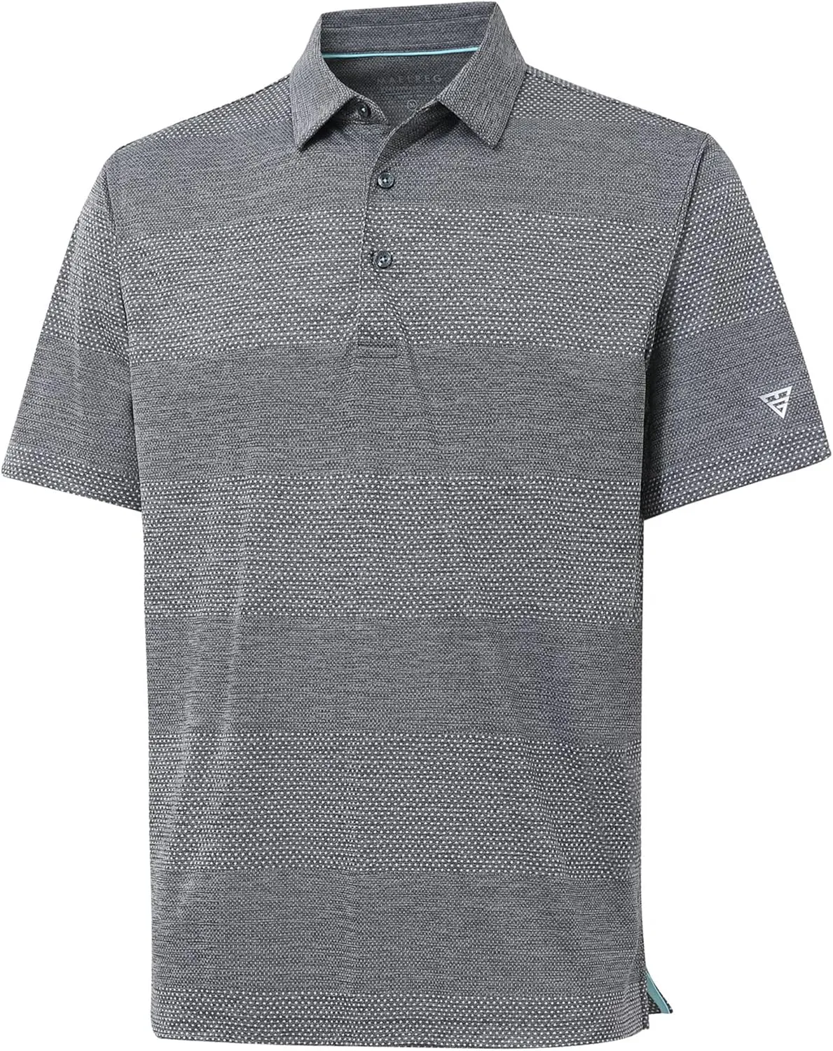 M MAELREG Golf Shirts for Men Heather Jacquard Performance Lightweight Moisture Wicking Active Casual Mens Polo Shirts