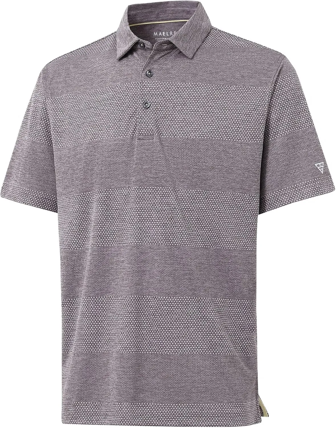 M MAELREG Golf Shirts for Men Heather Jacquard Performance Lightweight Moisture Wicking Active Casual Mens Polo Shirts