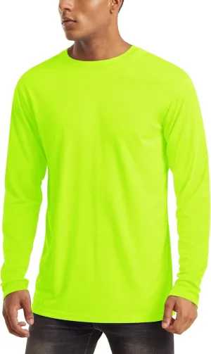 MAGCOMSEN Men's Long Sleeve Shirts UPF 50  UV Sun Protection Athletic Shirts for Hiking Running Workout Rash Guard