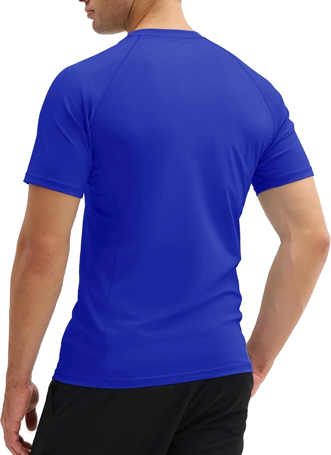 MAGCOMSEN Men's Short Sleeve UPF 50  T-Shirt Swim Quick Dry Rash Guard Athletic Surf Shirts Performance Water Shirts