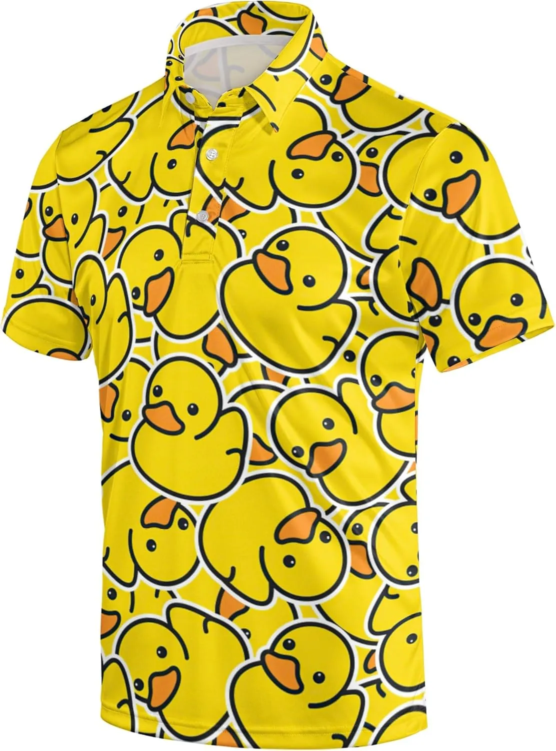 Mens 80s Golf Shirt Dry Fit Performance Short Sleeve Print Shirts Funny 90s Golf Shirts for Men