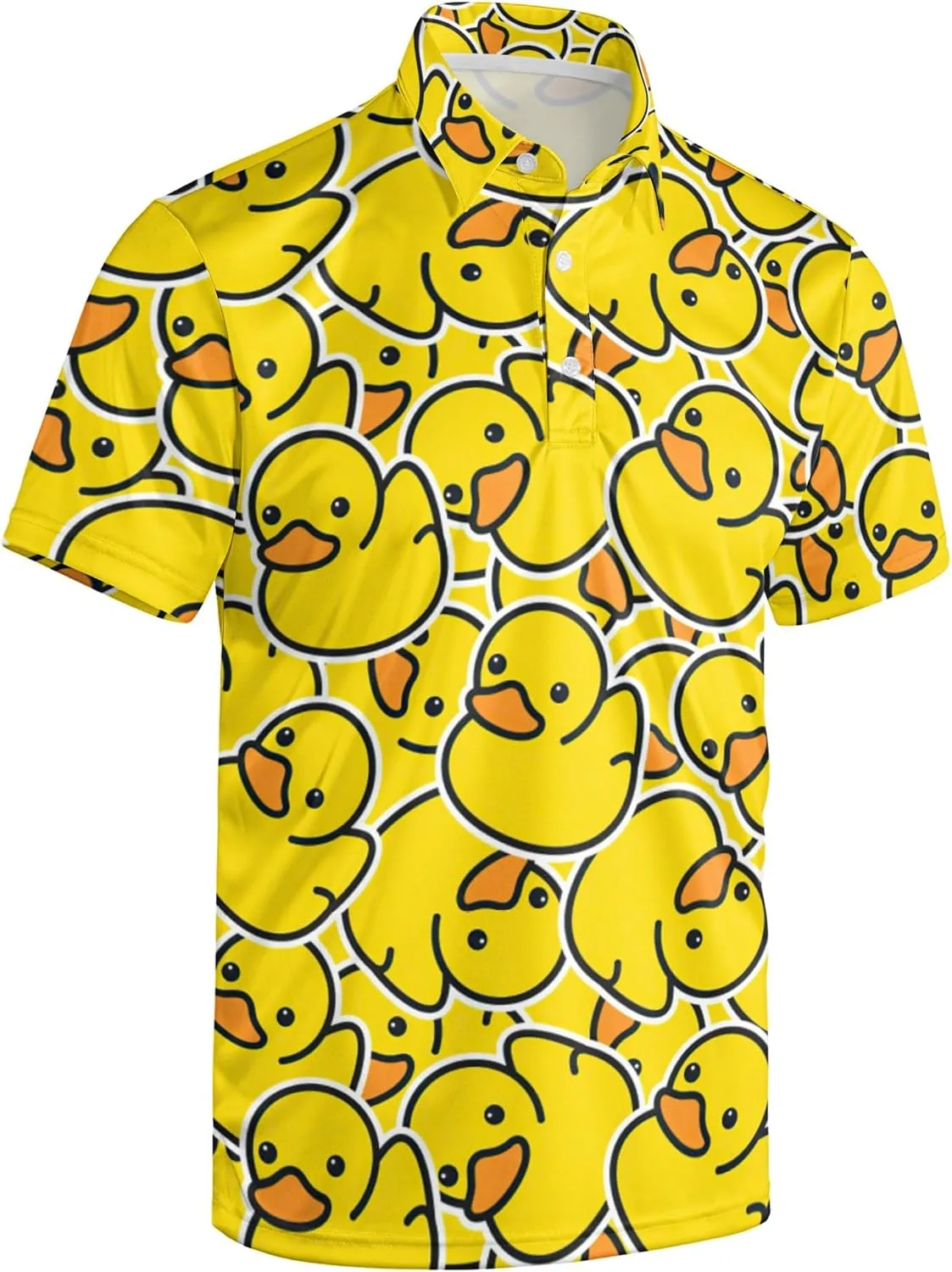 Mens 80s Golf Shirt Dry Fit Performance Short Sleeve Print Shirts Funny 90s Golf Shirts for Men