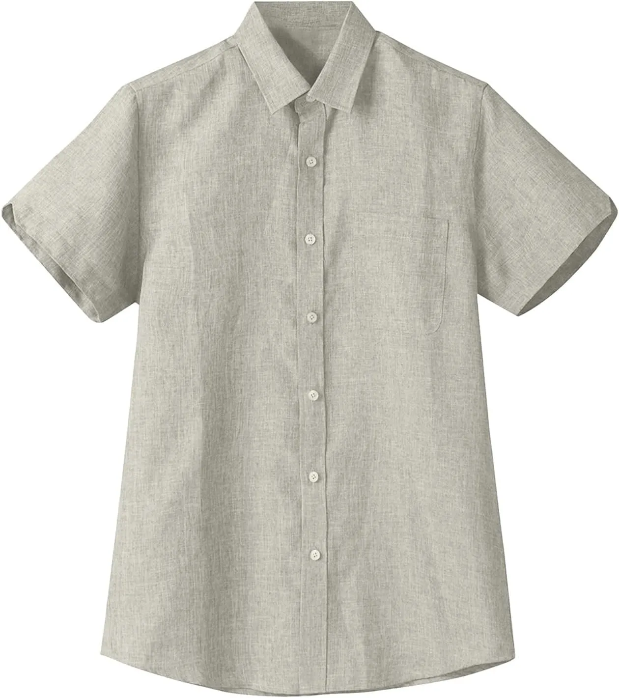 Mens Button Down Short Sleeve Textured Wrinkle Free Stretch Shirts Business Casual Work Dress Shirts Hawaiian Outfits Clothes