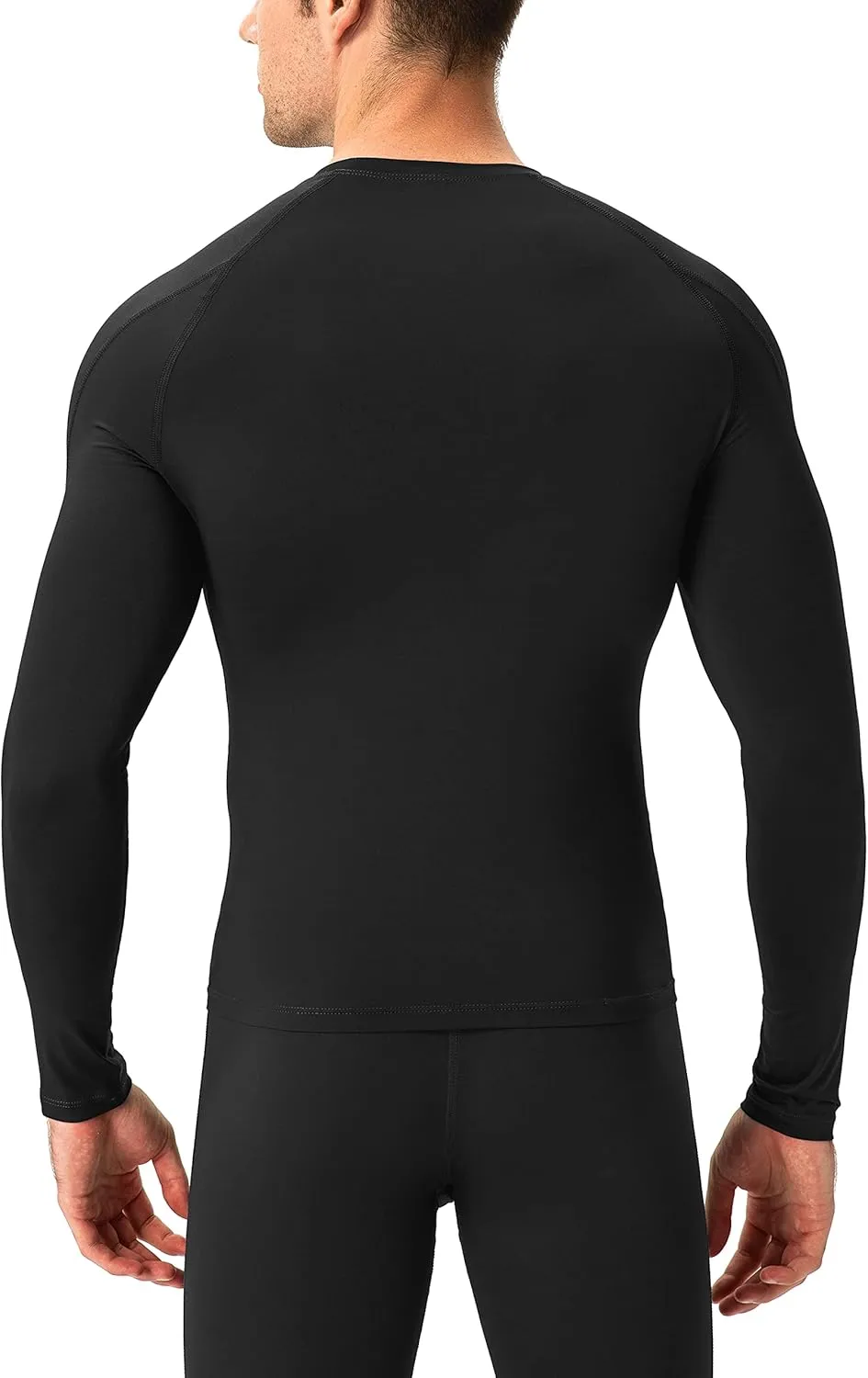 Men's Compression Shirts Long Sleeve Workout Baselayer Quick Dry Athletic T Shirts Sport Running Tops 1/2 Pack