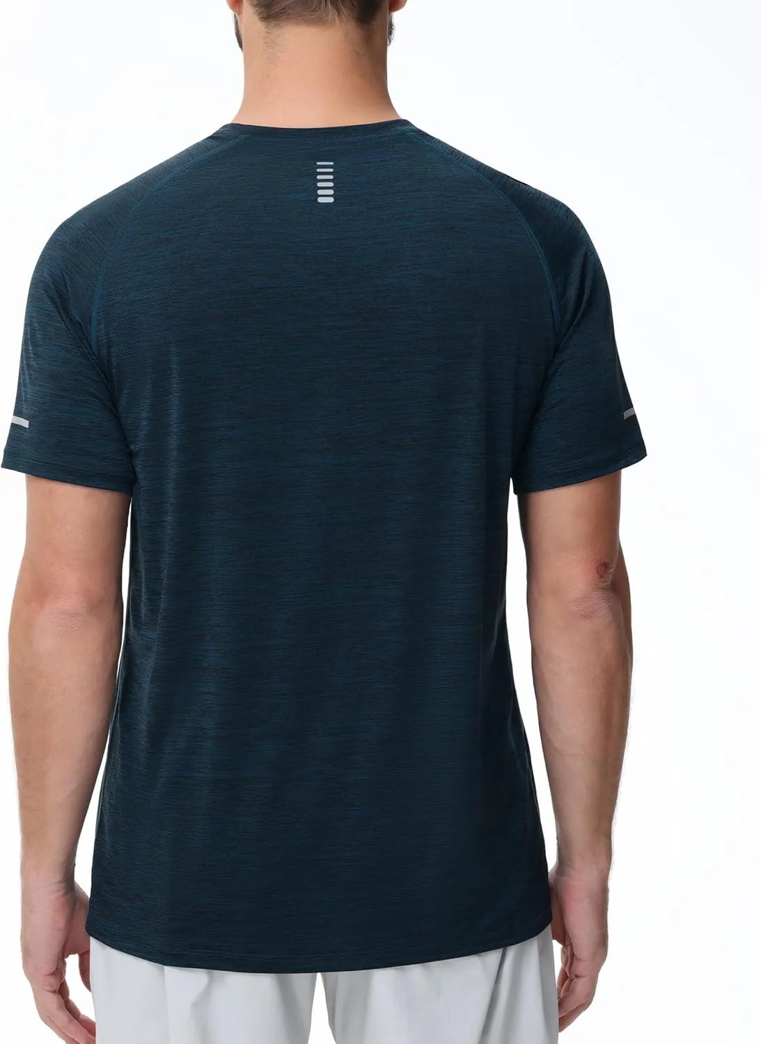 Men's Cooling Ice Silk Running Shirts Quick Dry Short Sleeve Athletic Gym T-Shirts UPF 50  Outdoor Workout Tshirts