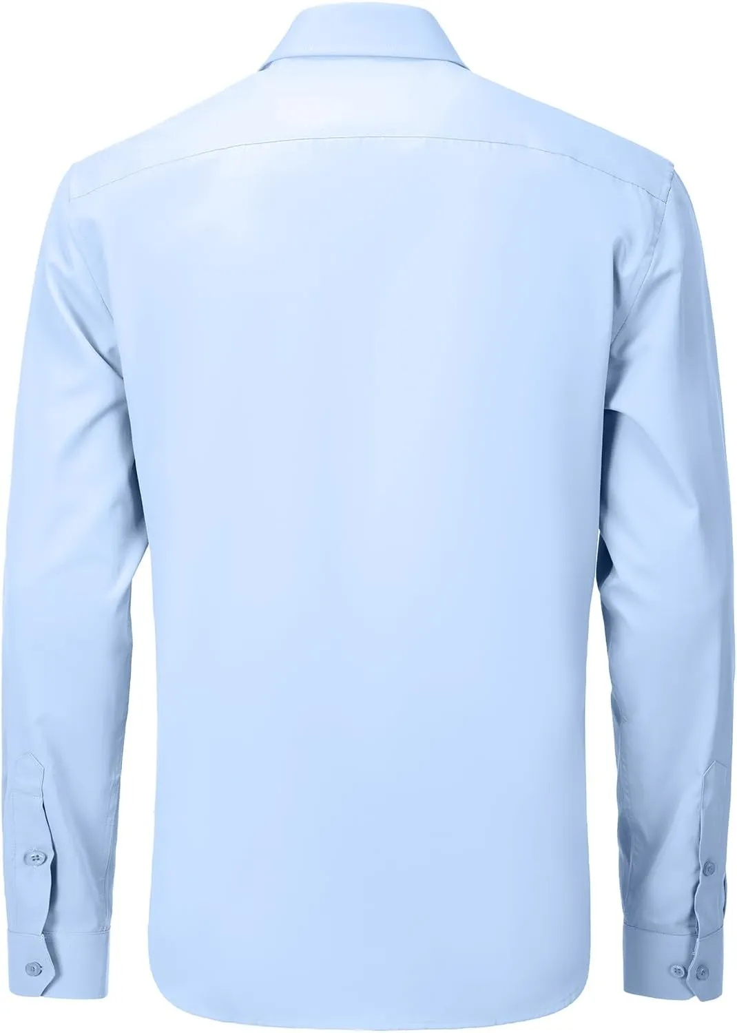 Men's Dress Shirts Slim Fit Solid Formal Shirt Business Casual Button Down Shirts Long Sleeve Stretch Tuxedo Shirt