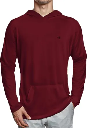 Mens Dry-Fit UPF 50  Sun Shirt Hooded, Fishing Shirts for Men Long Sleeve, SPF Shirts for Men, Men's Rash Guard