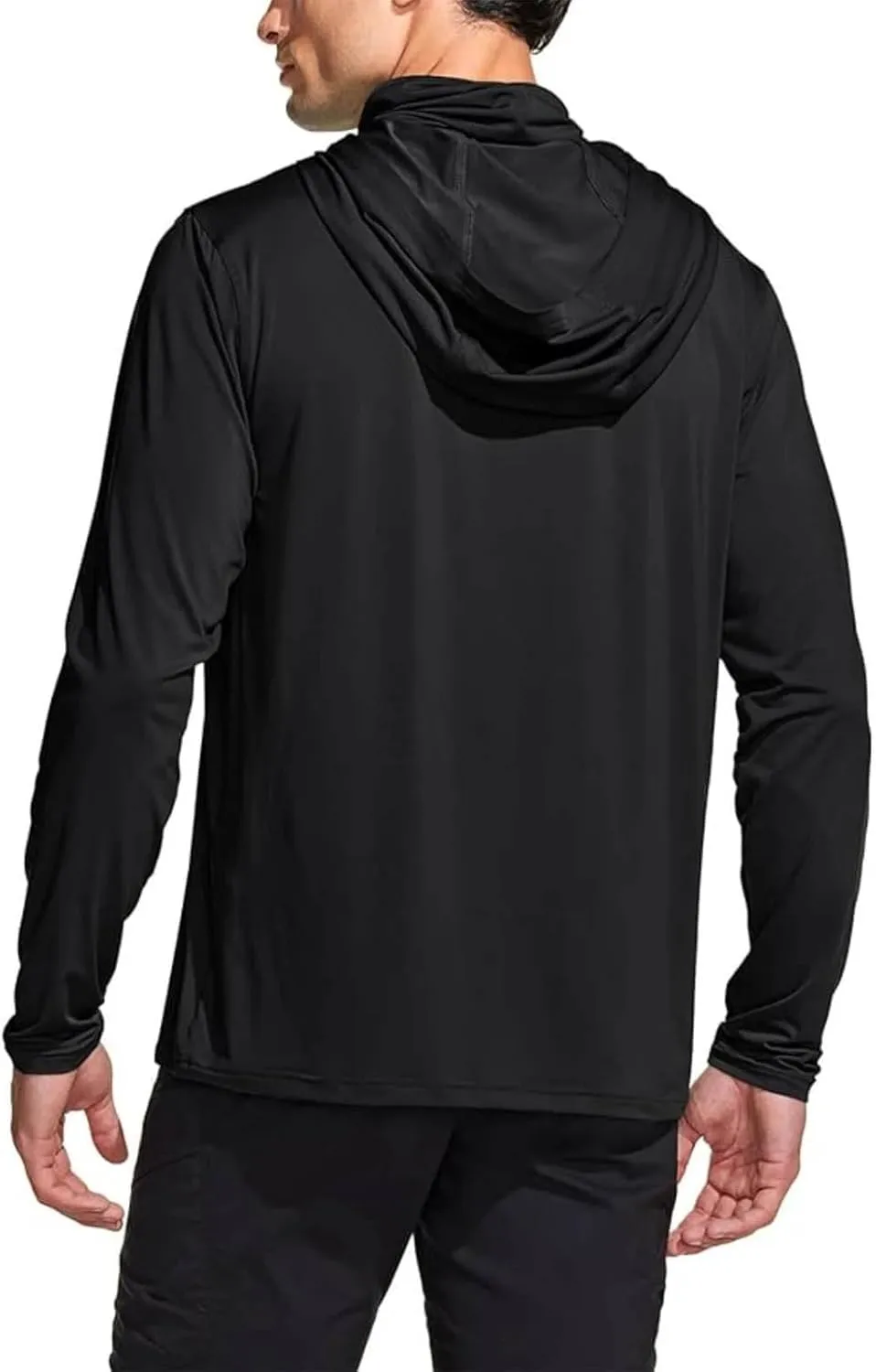 Mens Fishing Shirt UPF 50  Sun Protection Hoodie Long Sleeve UV SPF Quick Dry T-Shirt Athletic Outdoor Rash Guard