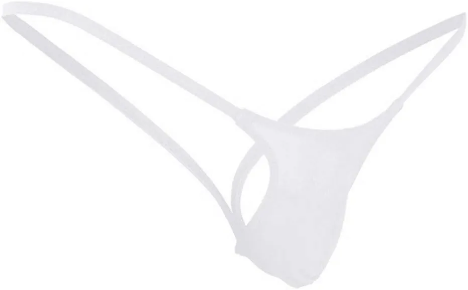 Men's Lace Sissy Thongs Panties See Through Sheer Mesh G-String Bikini Underwear