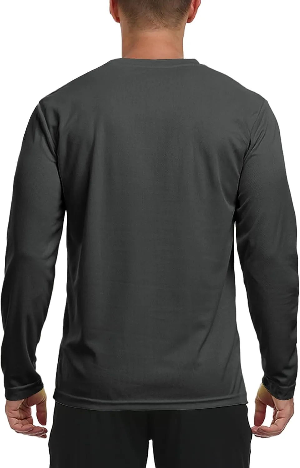 Men's Long Sleeve Sun Shirt Lightweight Workout UV Protection Quick Dry Hiking Tee Shirts Cycling Fishing Athletic Tops