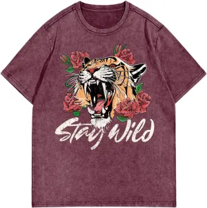 Men's Oversized Tshirts Short Sleeve Drop Shoulder Letter Graphic Tees Summer Crew Neck Tee Shirts