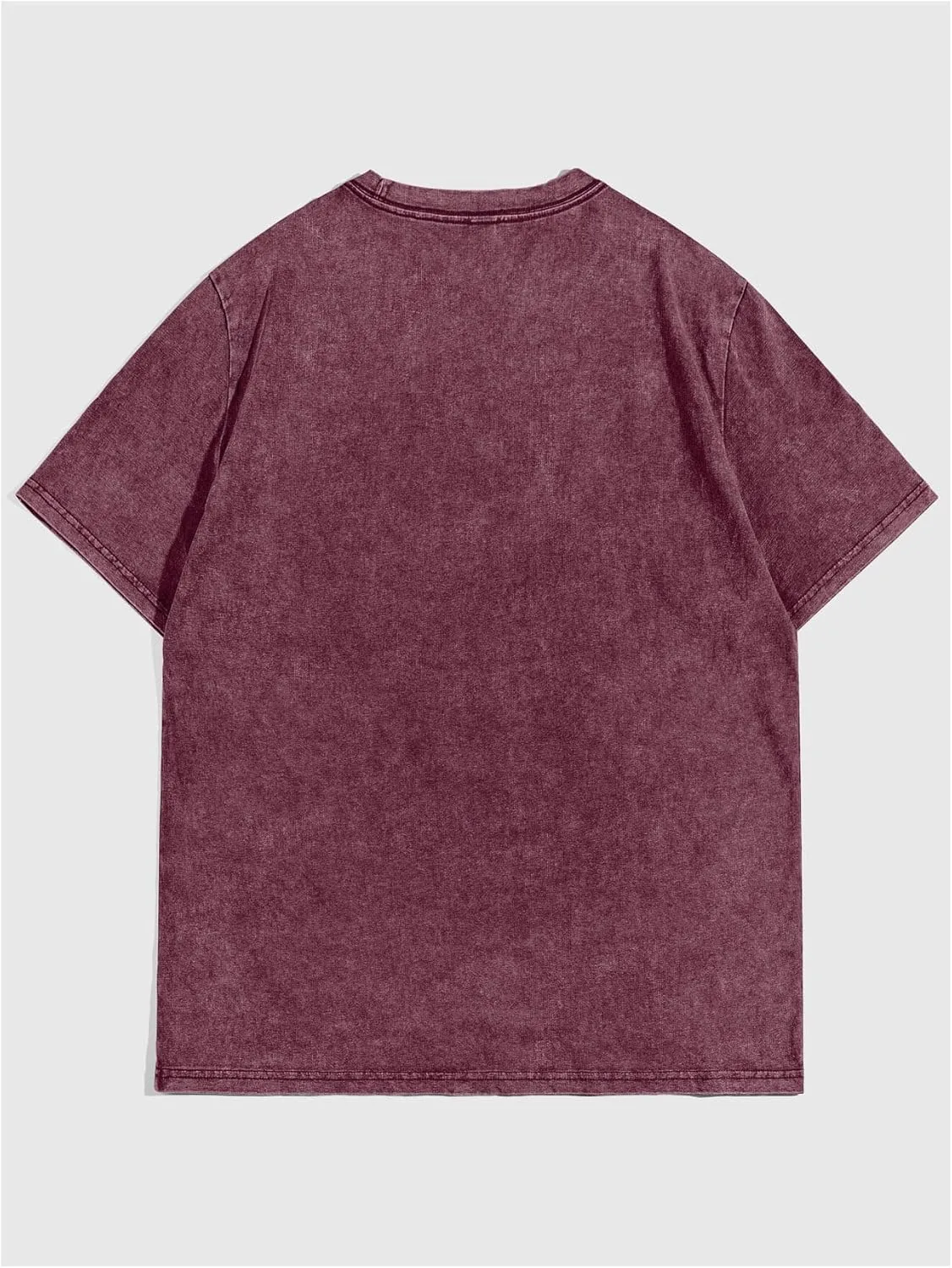 Men's Oversized Tshirts Short Sleeve Drop Shoulder Letter Graphic Tees Summer Crew Neck Tee Shirts