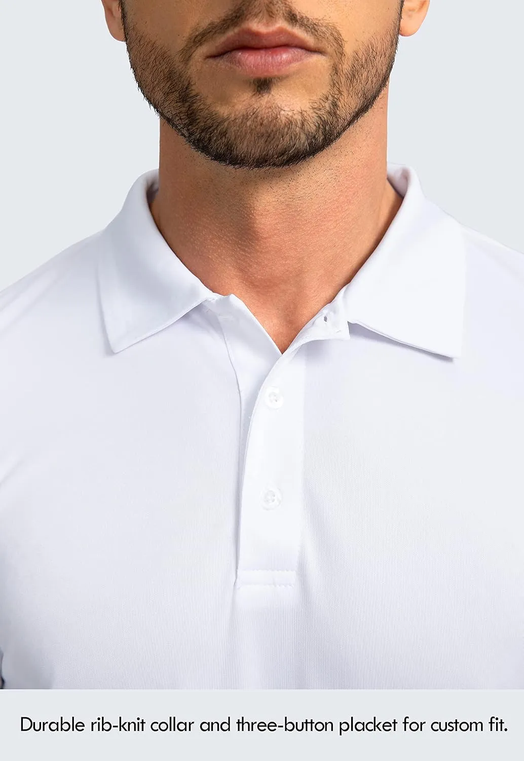 Men's Polo Shirt Long Sleeve Golf Shirts Lightweight UPF 50  Sun Protection Cool Shirts for Men Work Fishing Outdoor