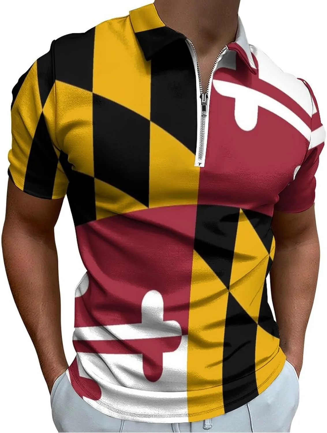 Mens Polo Shirts Short Sleeve Casual Solid Stylish Dry Fit Performance Designed Collared Golf Polo Shirts for Men