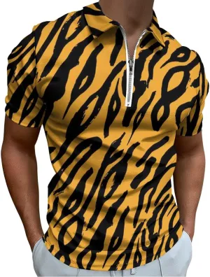 Mens Polo Shirts Short Sleeve Casual Solid Stylish Dry Fit Performance Designed Collared Golf Polo Shirts for Men