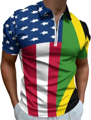Mens Polo Shirts Short Sleeve Casual Solid Stylish Dry Fit Performance Designed Collared Golf Polo Shirts for Men