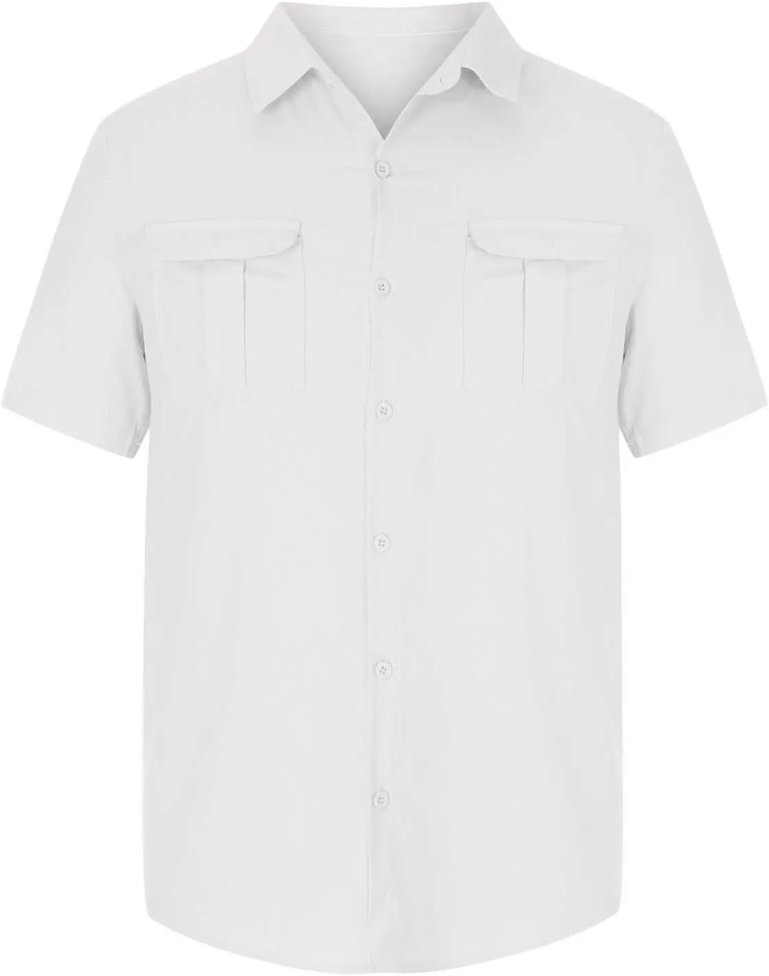 Mens Shirts 2024 Summer Cotton Linen Casual Beach T Shirts Button Down Short Sleeve Men Big and Tall Regular Fit Tops