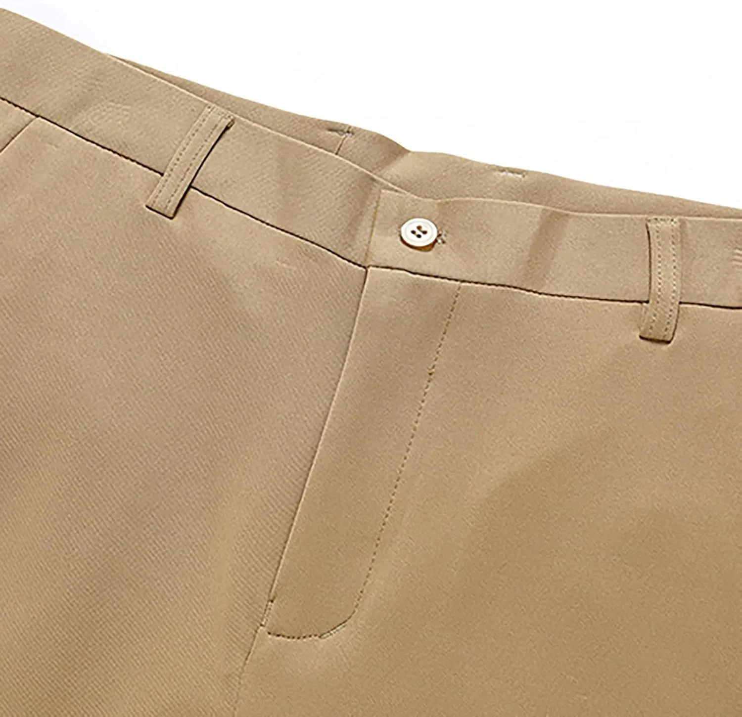 Men's Slim-Fit Flat-Front Dress Pant Stretch Business Casual Chinos Suit Pants for Men Tapered Trousers with Pockets