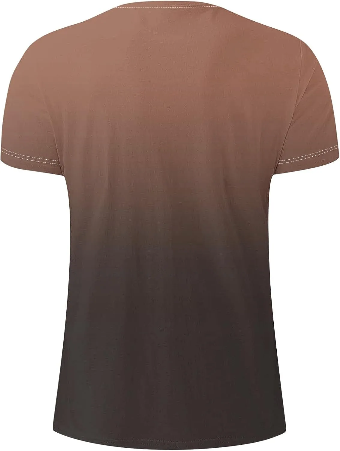 Mens Summer Shirt Causal Short Sleeve Gradient Color Fashion Top Lightweight Crewneck Shirts Gym Workout Pullover