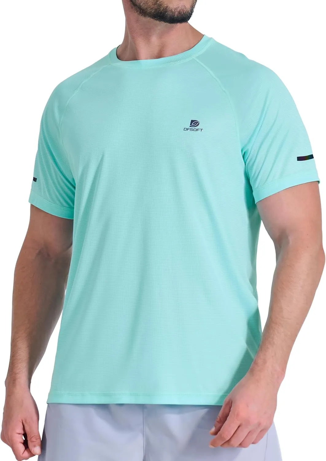 Men's Summer Short Sleeve Shirts Quick Dry Workout Lightweight T-Shirts Gym Running Swim Athletic Shirt 2025