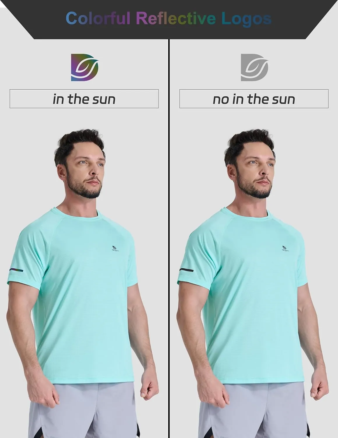 Men's Summer Short Sleeve Shirts Quick Dry Workout Lightweight T-Shirts Gym Running Swim Athletic Shirt 2025