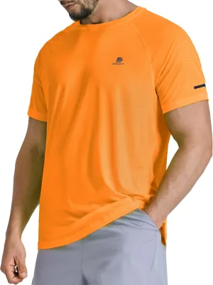 Men's Summer Short Sleeve Shirts Quick Dry Workout Lightweight T-Shirts Gym Running Swim Athletic Shirt 2025