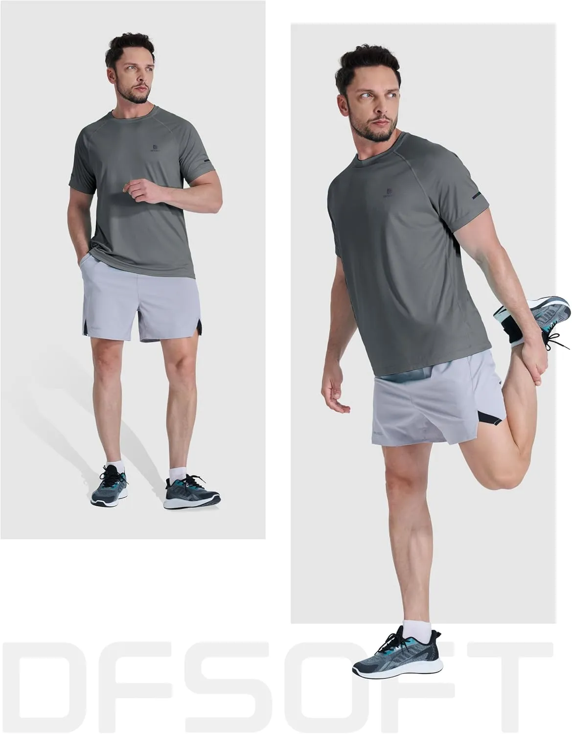 Men's Summer Short Sleeve Shirts Quick Dry Workout Lightweight T-Shirts Gym Running Swim Athletic Shirt 2025