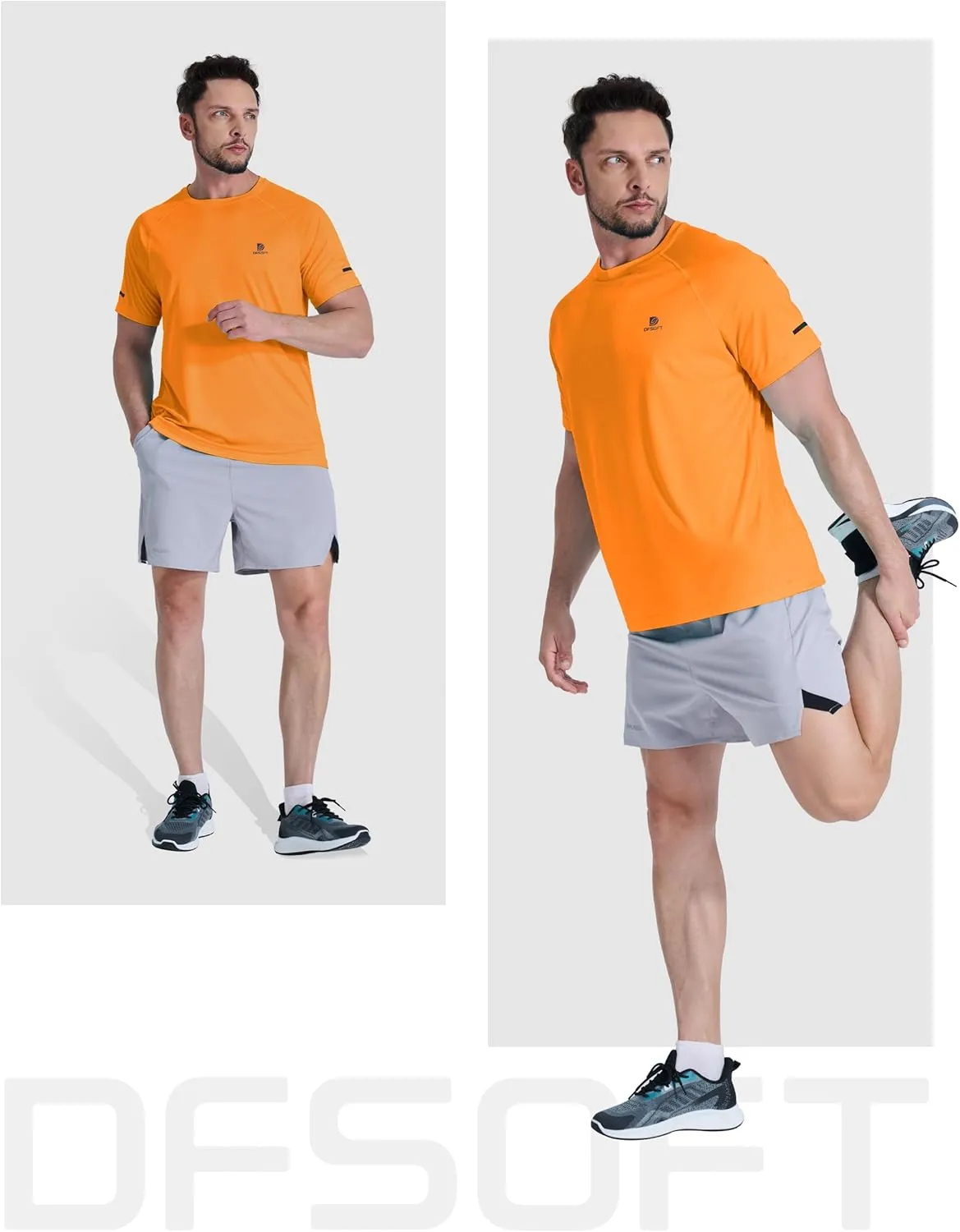 Men's Summer Short Sleeve Shirts Quick Dry Workout Lightweight T-Shirts Gym Running Swim Athletic Shirt 2025