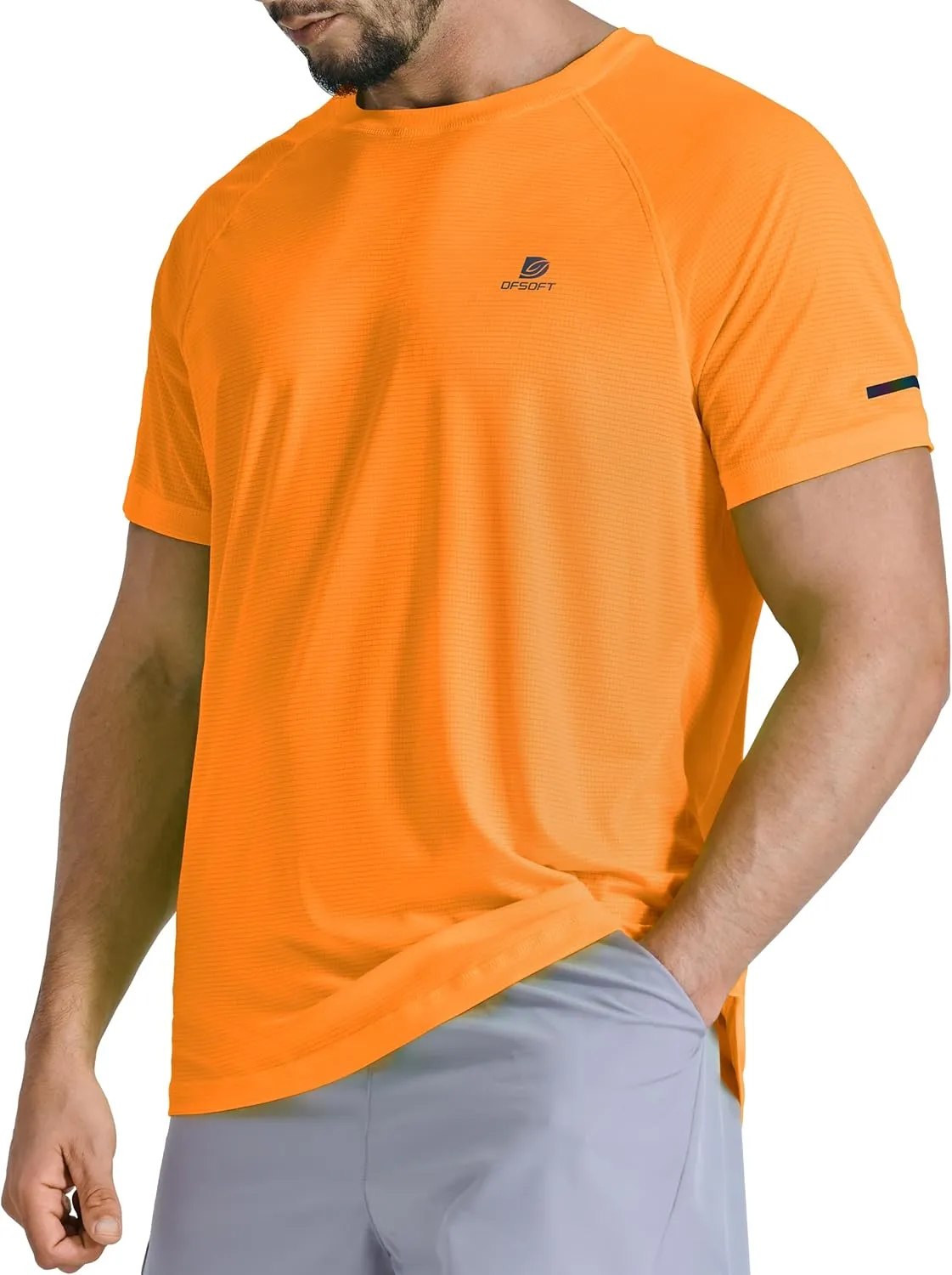 Men's Summer Short Sleeve Shirts Quick Dry Workout Lightweight T-Shirts Gym Running Swim Athletic Shirt 2025