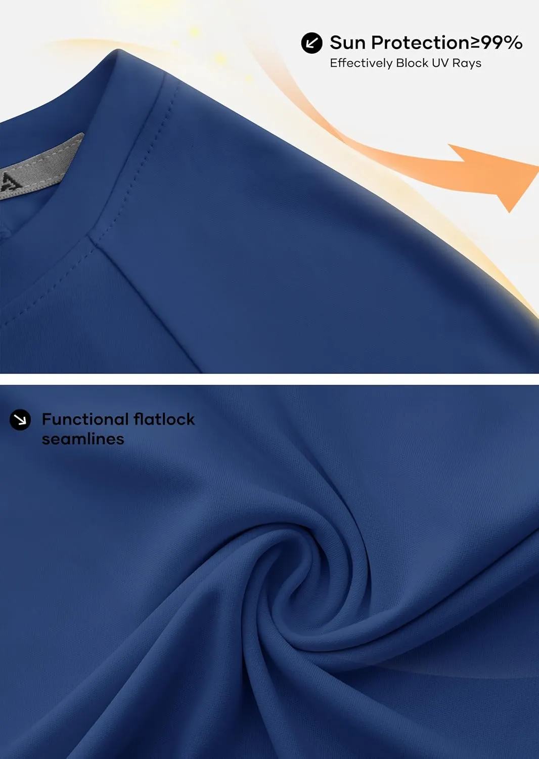 Men's Swim Shirts Rash Guard UPF 50  Long & Short Sleeve UV Sun Protection Summer Shirts Fishing Hiking T-Shirt