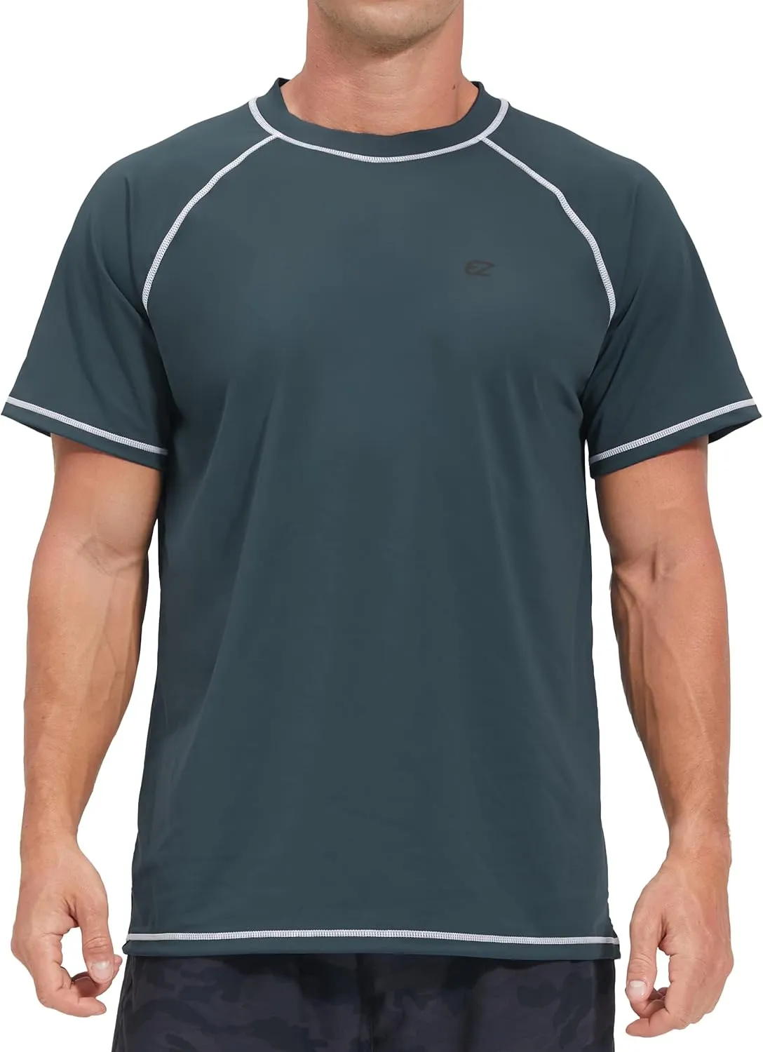 Men's Swim Shirts Rash Guard UPF 50  UV Sun Protection T-Shirt Quick Dry Fishing Beach T Shirts
