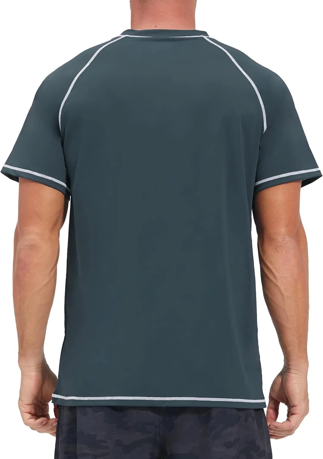 Men's Swim Shirts Rash Guard UPF 50  UV Sun Protection T-Shirt Quick Dry Fishing Beach T Shirts