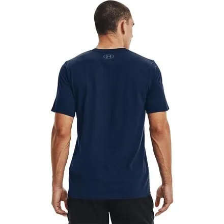 Men's Under Armor Short Sleeve Left Chest Sportstyle Shirt, Academy/Black