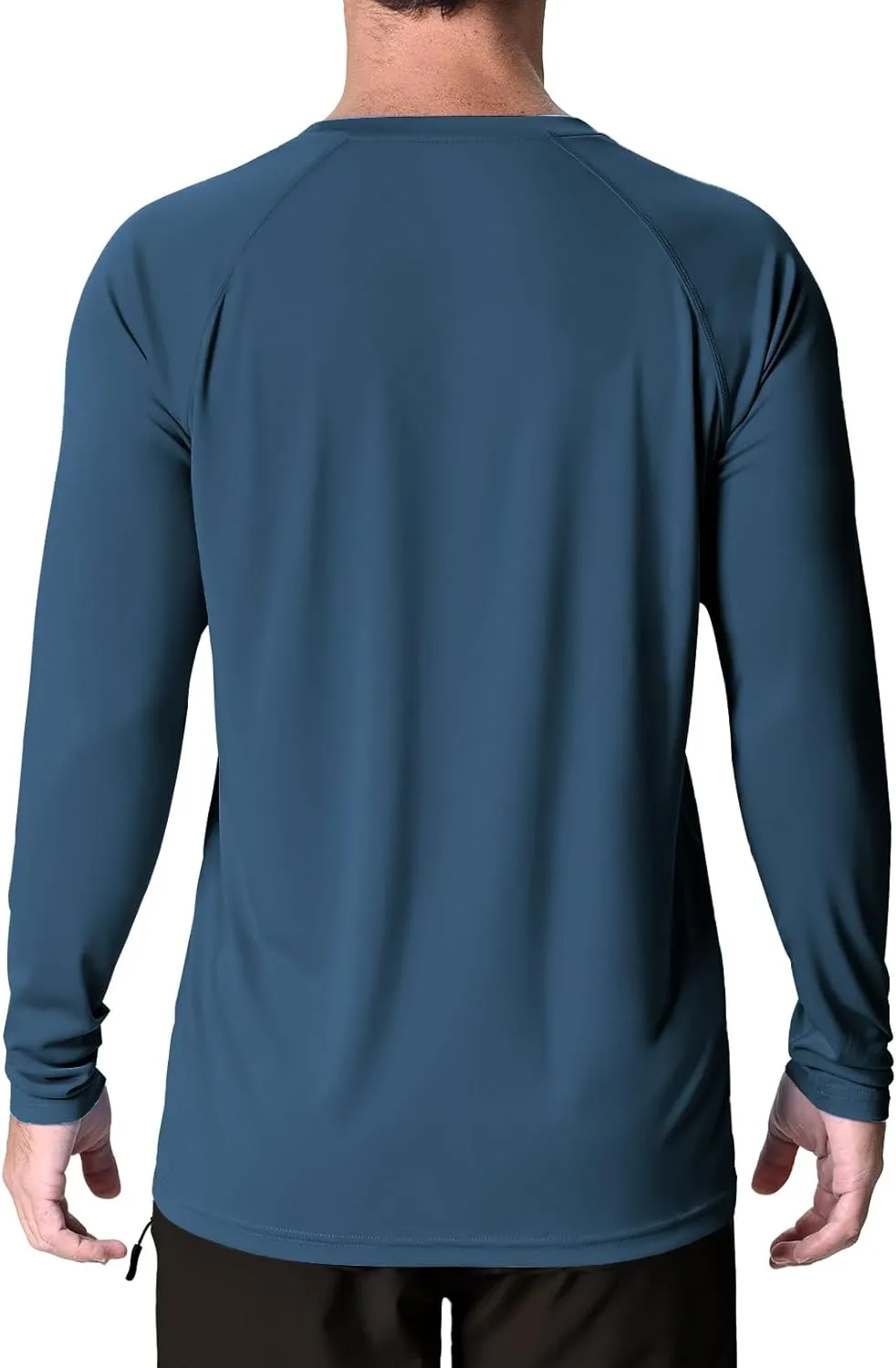 Men's UPF 50  Rash Guard Long Sleeve Sun Protection SPF UV Shirts Lightweight Breathable Swim T-Shirts