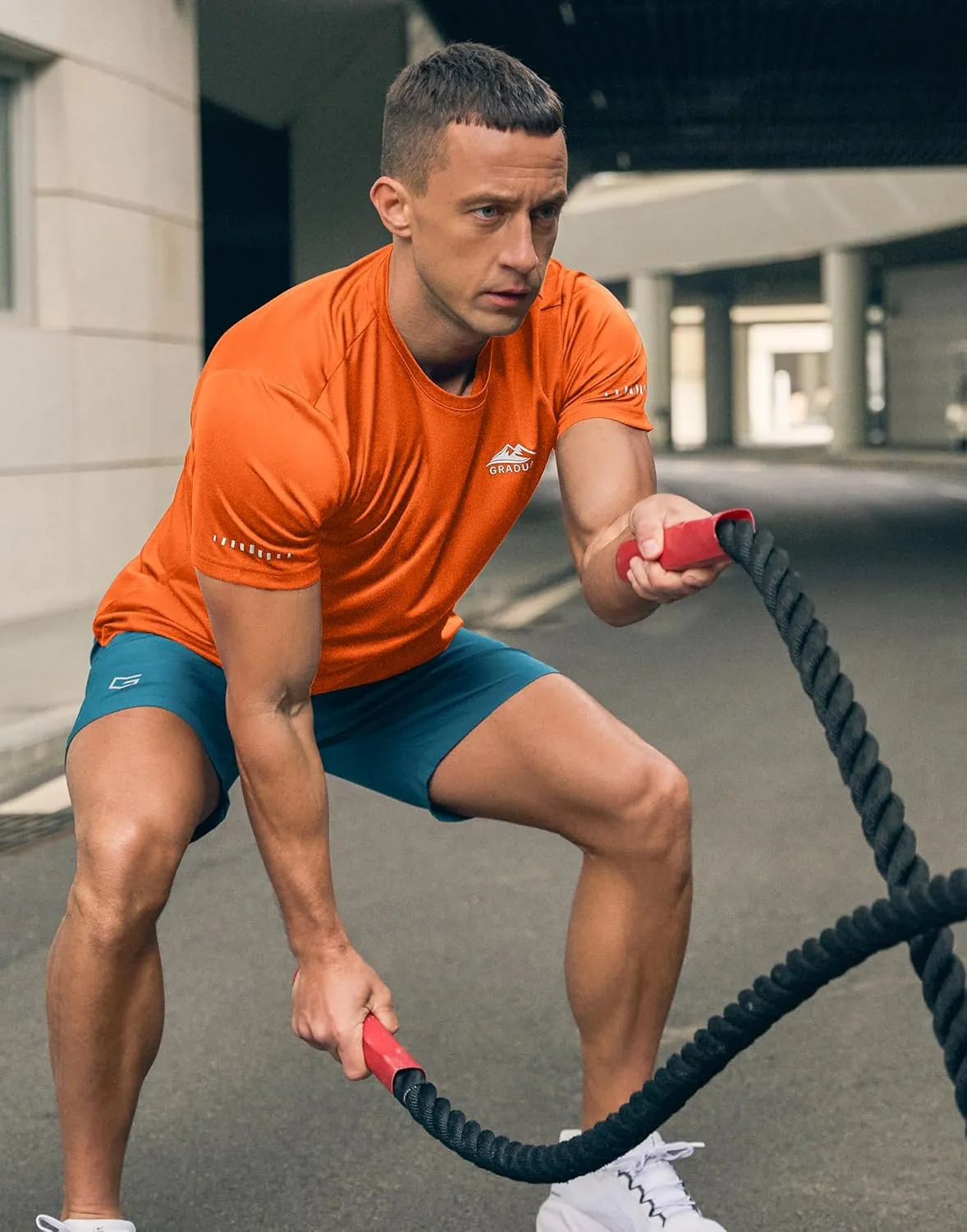 Men's UPF 50  Sun Protection Dry Fit Workout T-Shirts Rash Guard Swim Shirts Moisture Wicking Tee for Athletic, Beach, Hiking