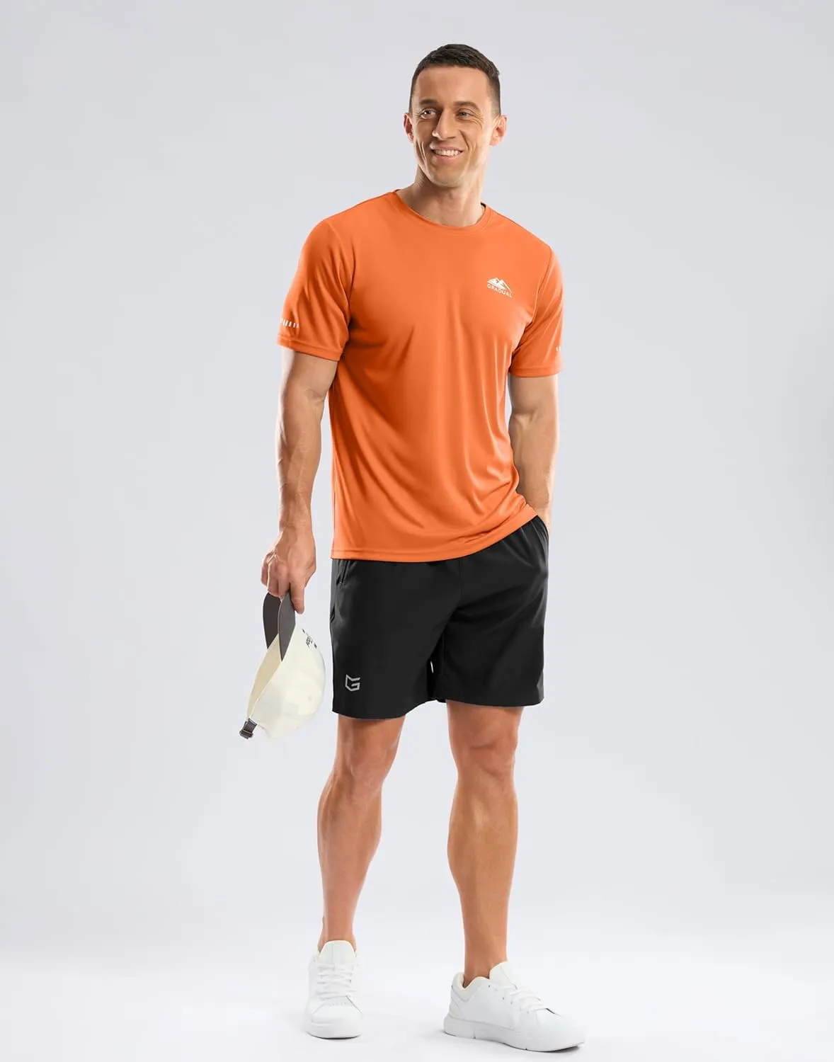 Men's UPF 50  Sun Protection Dry Fit Workout T-Shirts Rash Guard Swim Shirts Moisture Wicking Tee for Athletic, Beach, Hiking