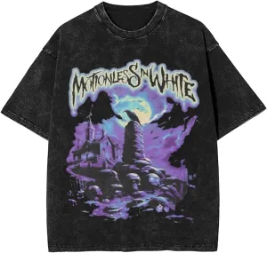 Men's Vintage Oversized Drop Shoulder Casual T Shirt Loose Wash Solid Tees Top