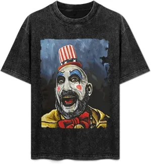 Men's Women's Oversized T Shirts Loose Fit Vintage Washed Tee Short Sleeve Novelty Shirt Tops