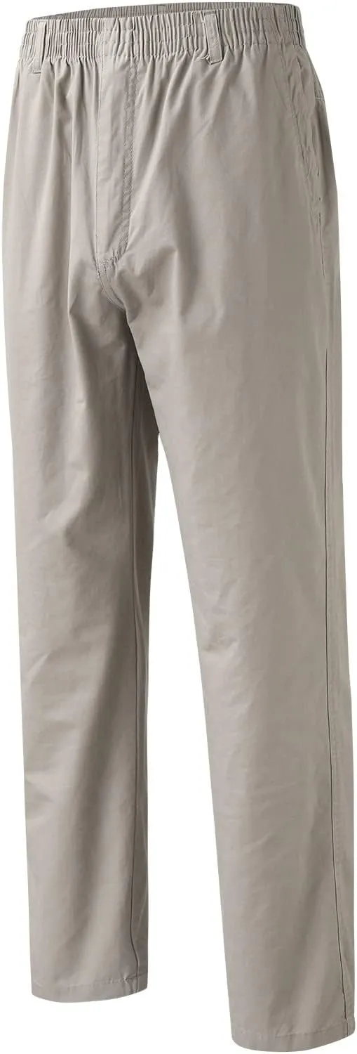 MIDOO Pants for Men Baggy Drawstring Chino Cargo Pants Lightweight Hiking Pants Outdoor Twill Track Jogging