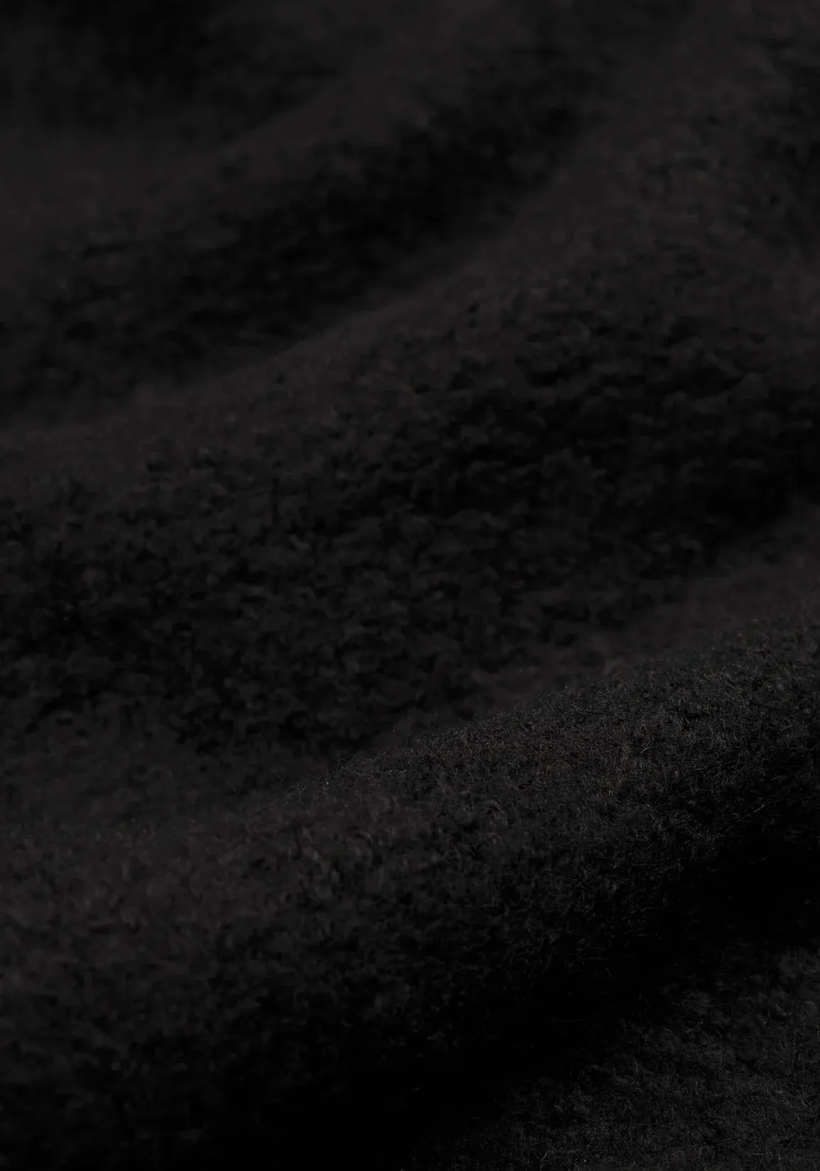 MKI MIYUKI ZOKU Boucle Quarter Zip Sweatshirt Black