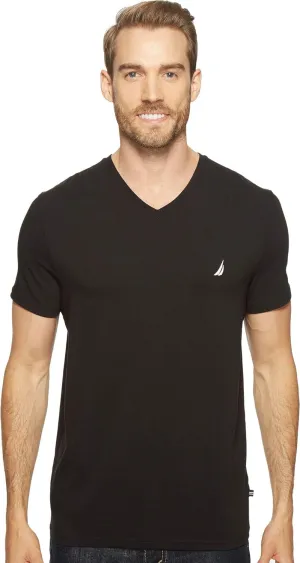 Nautica Men's Short Sleeve Solid Slim Fit V-Neck T-Shirt