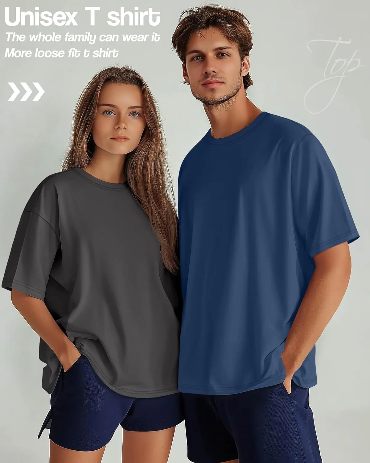 Neer 4 Pack Men's Big and Tall Shirts Summer Cotton Short Sleeve Tee Crew Neck Casual Top Basic Oversize T Shirts