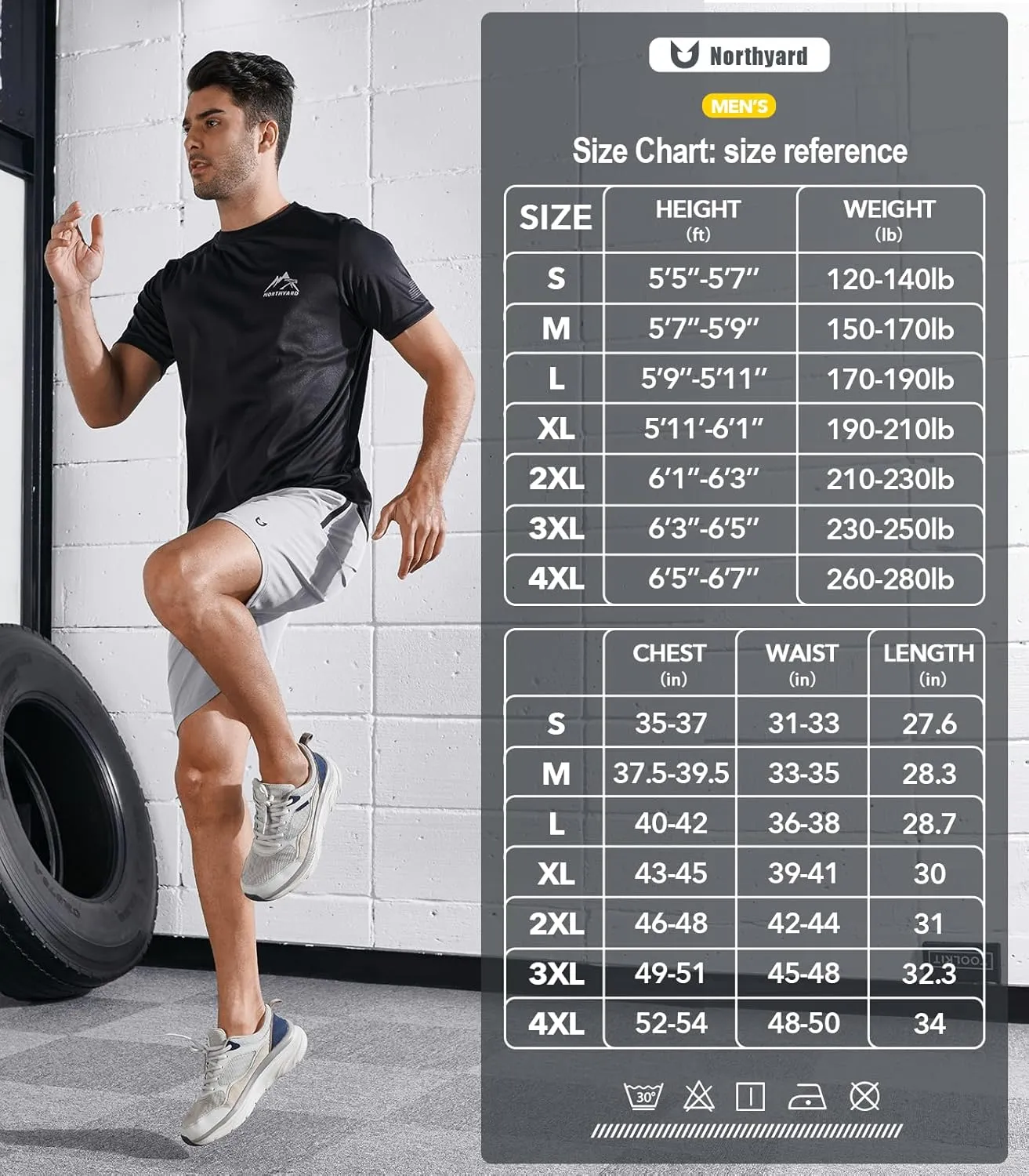 NORTHYARD Men's UPF 50  Sun Protection Shirts Swim SPF UV Quick Dry Short Sleeve T-Shirts for Athletic Fishing Rash Guard