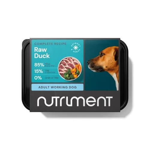 Nutriment Duck Formula RAW Frozen Adult Dog Food Tub 500g