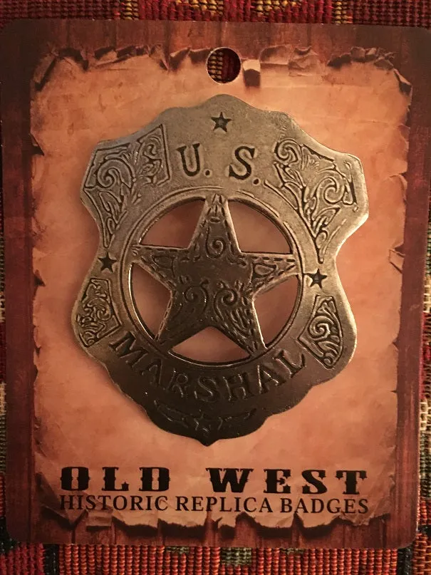 Old West Historic Replica Badge: U.S. Marshal Shield